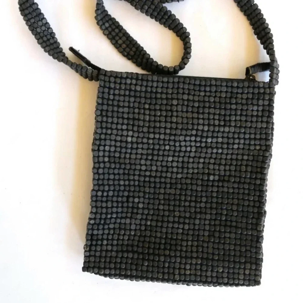 SUPER NICE Sigrid Olsen Wooden Bead Flat Purse UNUSED‎